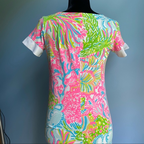 Lilly Pulitzer XS Bright Prima Cotton Beach Dress - Picture 4 of 9